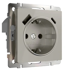 Изображение Розетка с быстрой зарядкой USB тип A+C (дымчатый матовый) W1271704